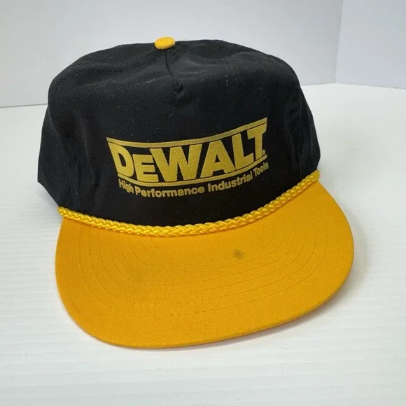 Vtg Dewalt Trucker Hat Snapback Adjustable Mens 90s Industrial Welding Nissun - Picture 1 of 9
